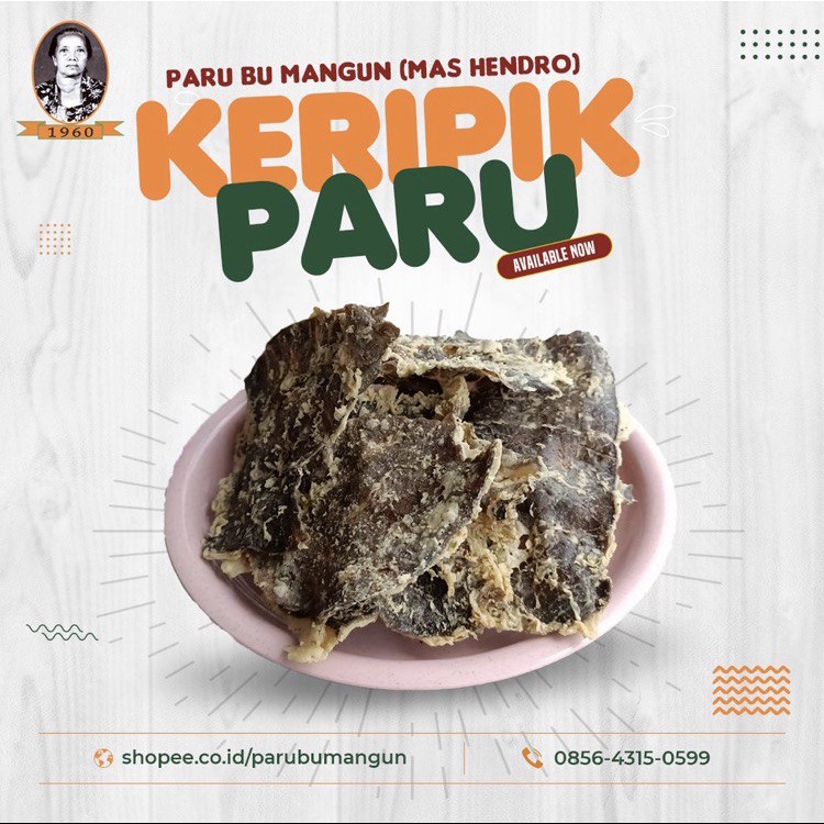 

Bu Mangun Keripik Paru (100gr & 250gr)