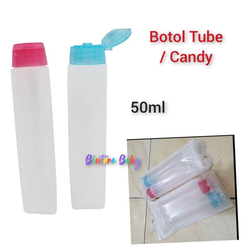 Botol Tube Candy 50ml isi 2pcs Tokyo 1 Botol Cosmetik Candy Tube 2P