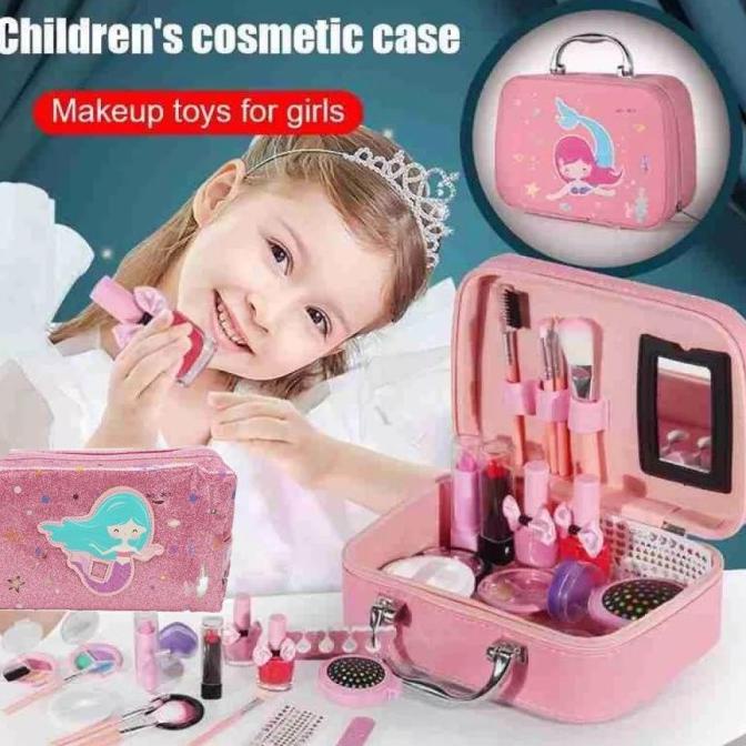 Make Up Anak Perempuan Mainan Make Up Set Dandan Anak Asli Non Toxic