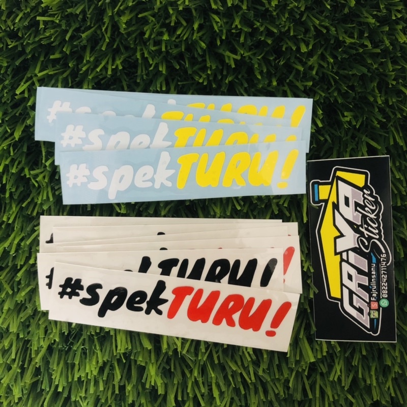 Stiker #spekturu! sticker cutting SPEK TURU