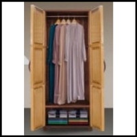 New lemari pakaian plastik baju gantung napolly motif anyaman rotan CABRO G26 C