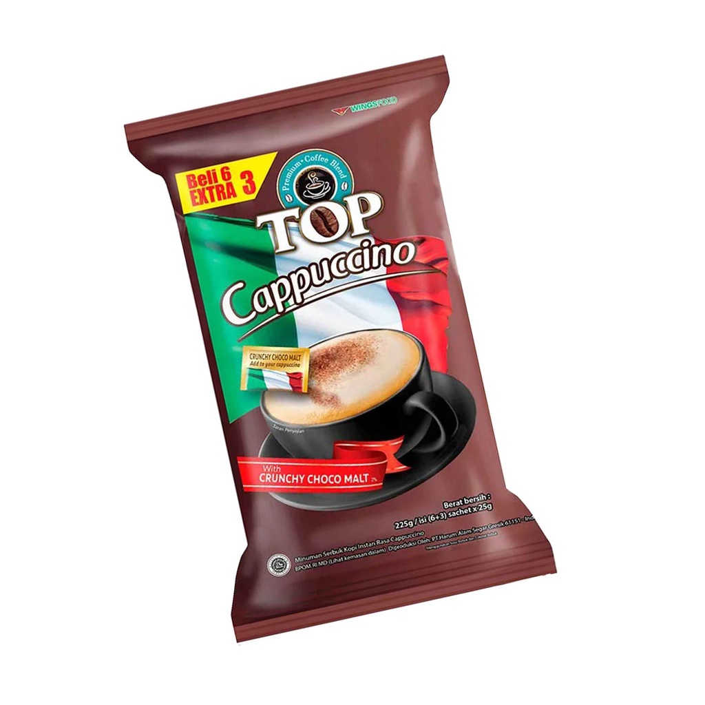 Top Cappuccino /  Kopi / Isi (6+3) x25g / Kopi instan/ Coffee