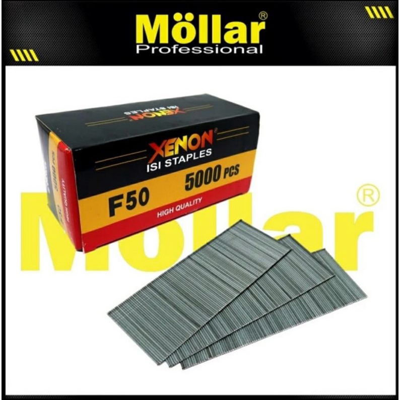 

Refill Staples F50/ Isi Stapler Paku Tembak 50mm/ Refill Air Nailer Brad Nail 5000pcs/ Isi Refill