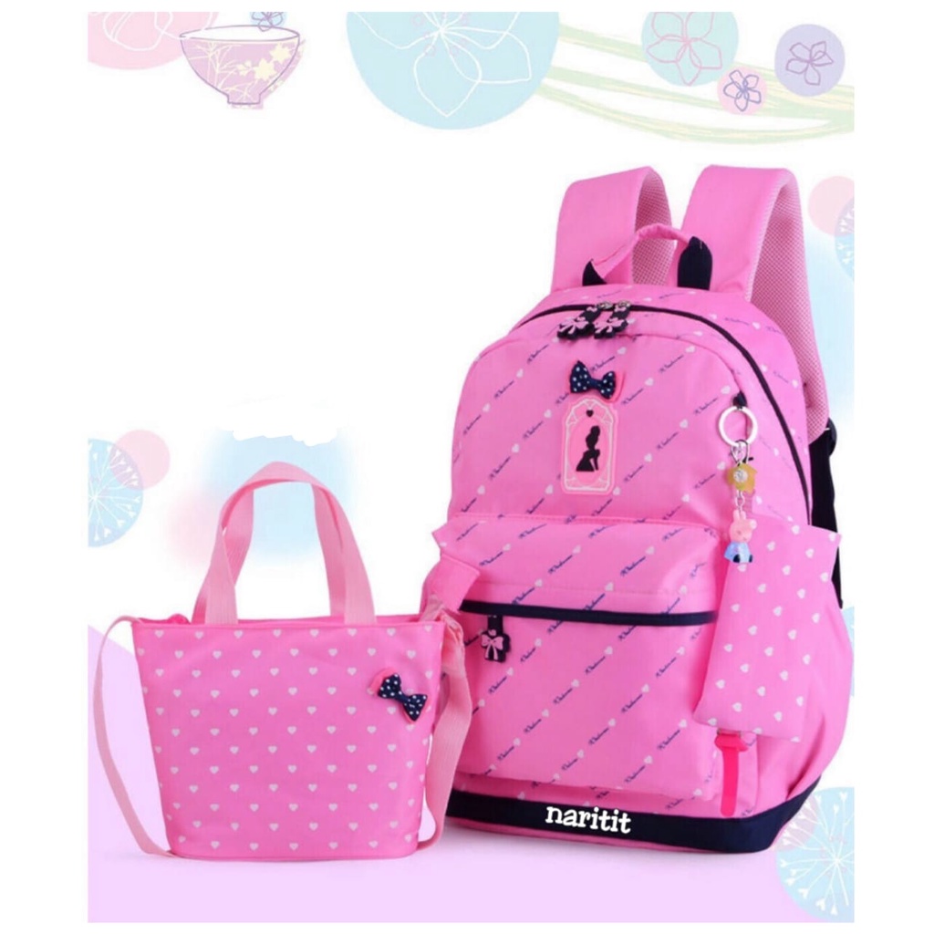 Tas Ransel Perempuan Dewasa/ Anak Sekolah Tas Mirror Backpack Multifungsi