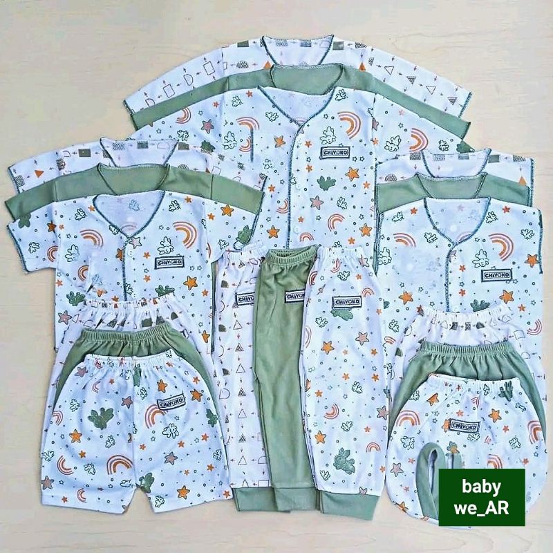 18pcs Baju Bayi Celana Bayi baru lahir Setelan Bayi paket baju bayi isi 18pcs 12pcs/baju baru lahir 