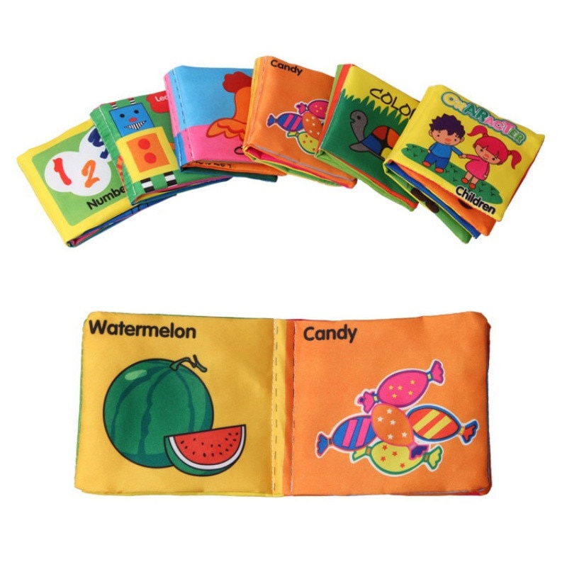 Softbook Buku Bantal Bayi Mini Baby Cloth Book Montessori Book Buku Bayi Buku Anak Softbook Anak Buku Kain Soft Book Baby Book