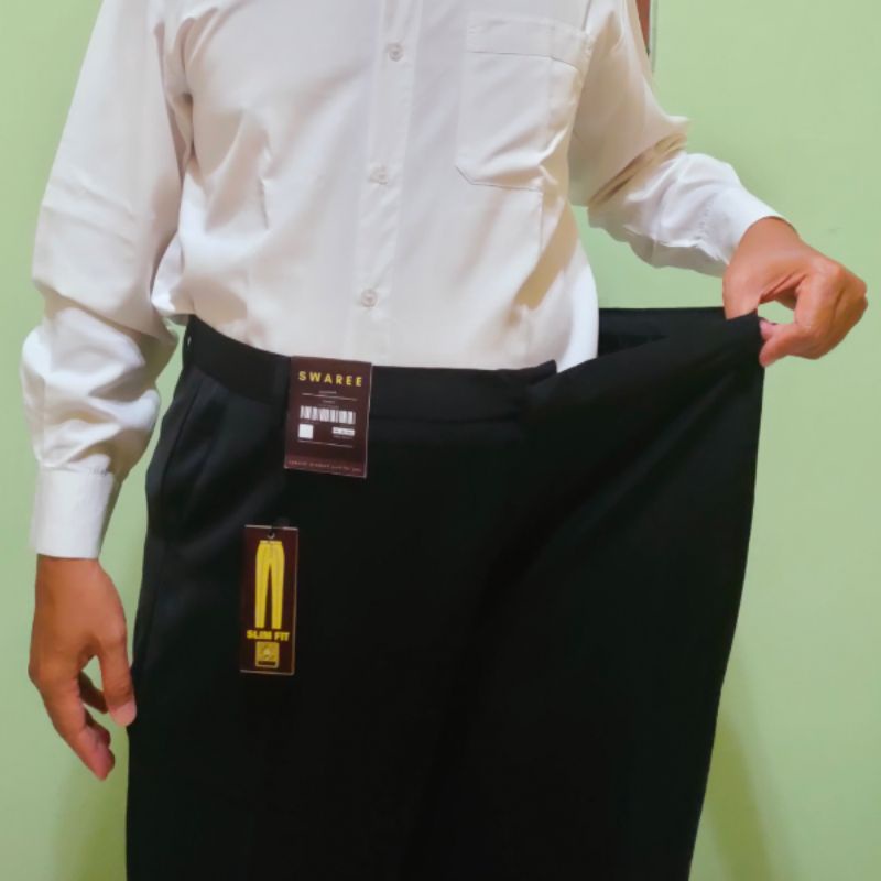 Celana Laki Laki Dewasa Panjang Kain Clana Jumbo Pria Big Size Pants