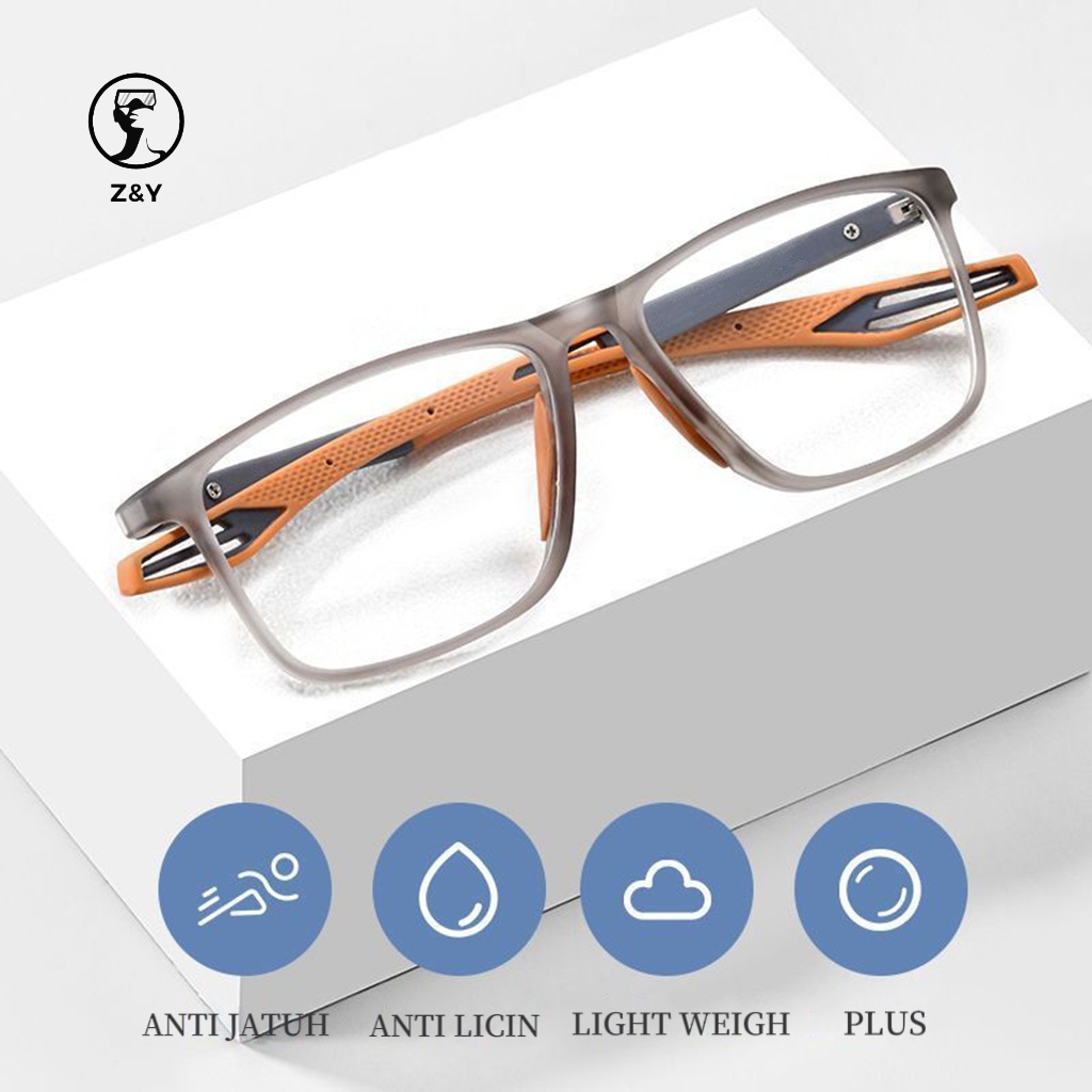Z&Y COD Kacamata Baca Plus Pria Dan Wanita Anti Radiasi Anti Blueray Fungsi Reading Glasses 1119 Rin