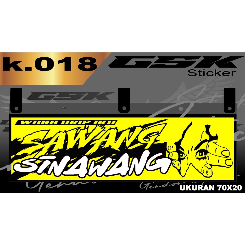 Stiker Cutting Karpet Belakang Truk All Sticker Variasi Karpet K.018