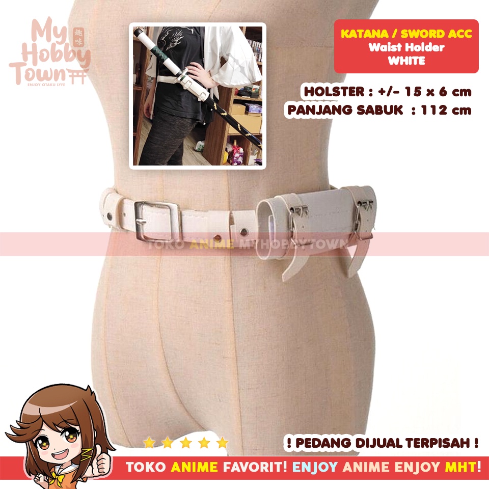 Belt Ikat Pinggang Anime Cosplay Property Holder Holster Sabuk Pedang Demon Slayer