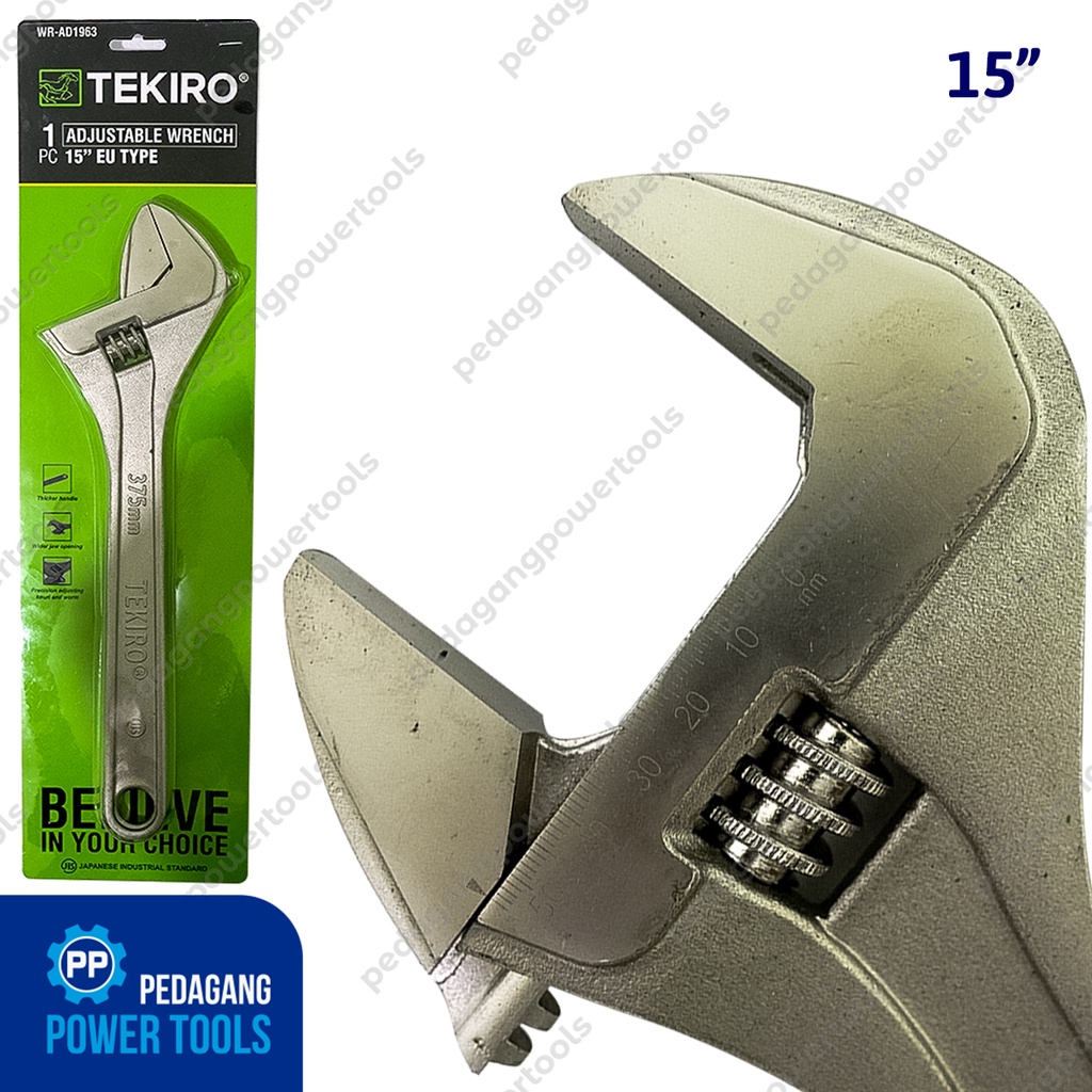 TEKIRO KUNCI INGGRIS 15 INCH KUNCI BAGO ADJUSTABLE WRENCH WR-AD0284