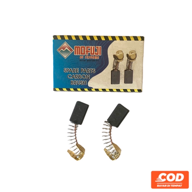 Carbon Brush Arang Serut 51A / CB Mofuji Spul Box Isi 2 pcs