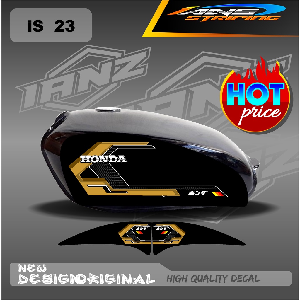 DECAL STRIPING LIST TANGKI CB100 HOLOGRAM / NON HOLOGRAM IS23