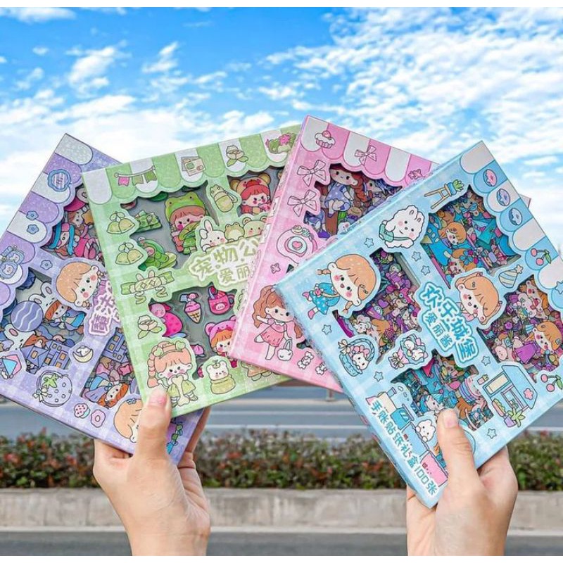 

100 Lembar Stiker Momo Korea/Stiker Anti Air/Stiker Korea Viral