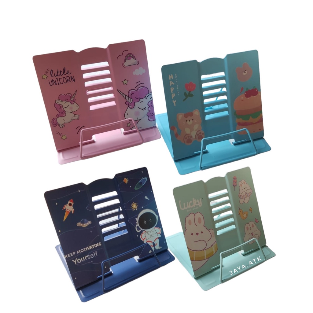 PENYANGGA SANDARAN BUKU BESI AL QURAN BOOK END BOOK STAND HOLDER LUCU