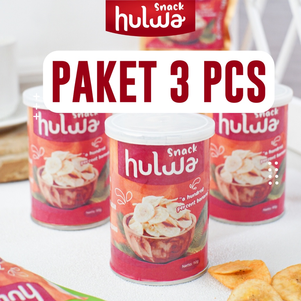 

PAKET 3 PCS - Hulwa Snack - Keripik Pisang Lampung