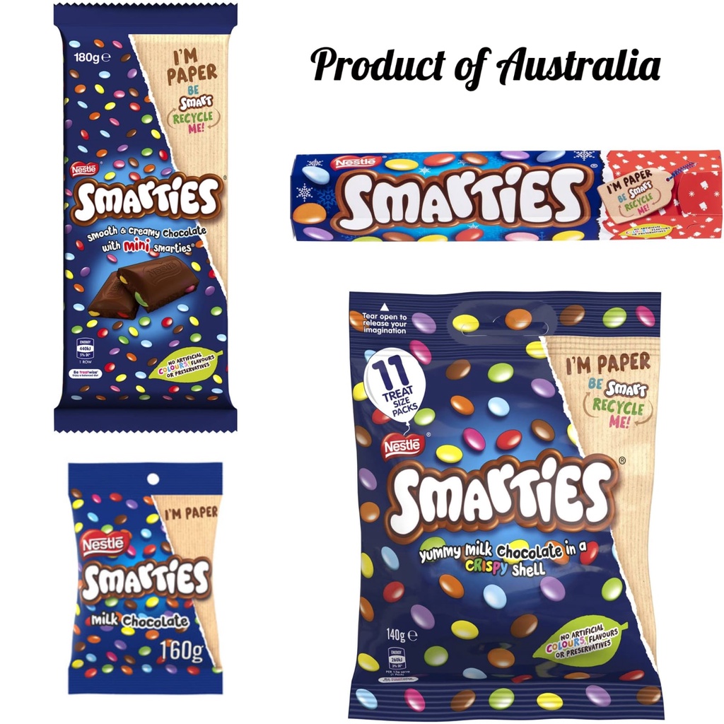 Jual Nestle Smarties Sharepack 11each 140g/Coklat Smarties/Halal/Nestle