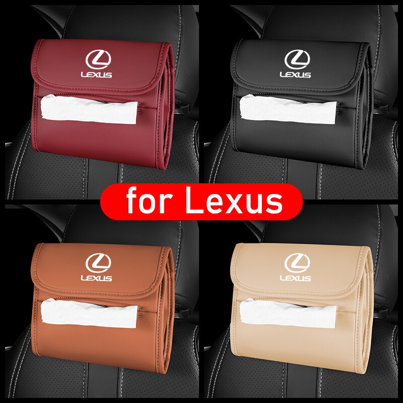 (NEW) Kotak Tisu Mobil Laci Kursi Gantung tissue box creative armrest box interior Untuk Lexus logo CT ES IS GS LS LX RX UX NX CT200h es200 es300 is200 is250 is300 gs300 rx300 nx200