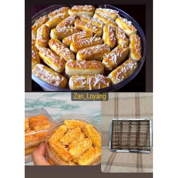 Cetakan Kue kering Nastar Bentuk Oval Versi kotak