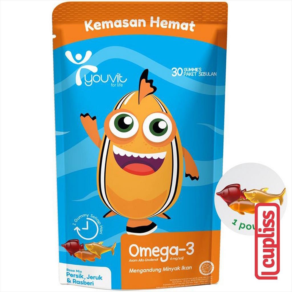 YOUVIT Multivitamin Gummy Omega Anak 30 Days Vitamin