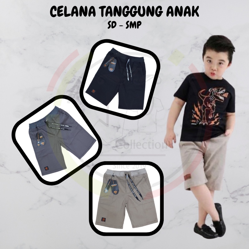 Chinos Pendek Rip Kolor Anak Remaja Laki Laki Celana Chino Pinggang Karet  Tanggung Melar Usia 9 10 11 12 13 14 15 Tahun JU62