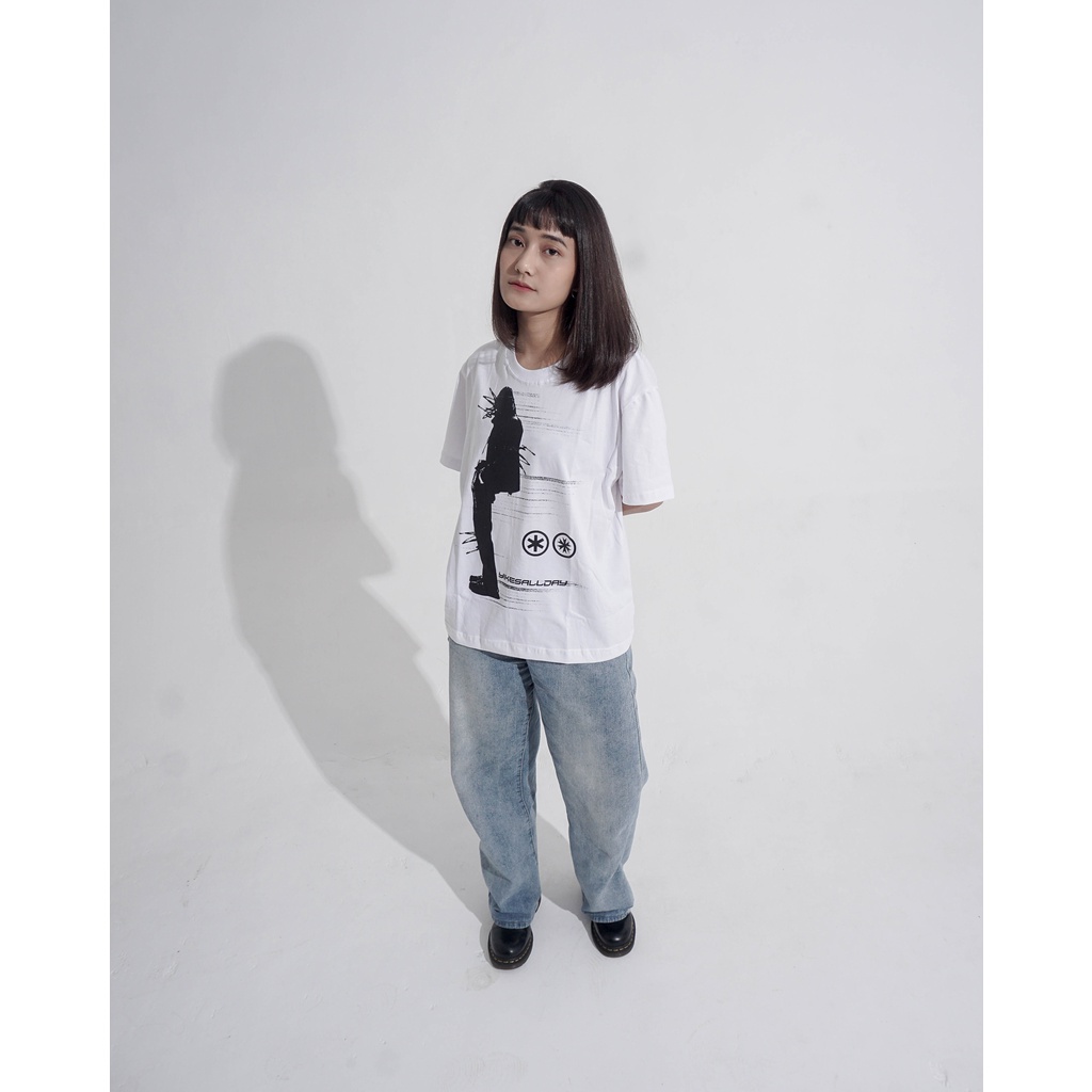 CROP BOXY TEE | GORPCORE | WHITE | DARK GREY | YIKESALLDAY