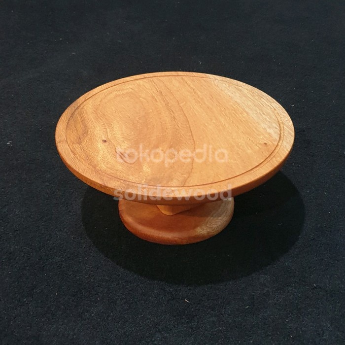 hanya disini] RIN Cake stand kayu 20cm 22cm 24cm 26cm tatakan display kue