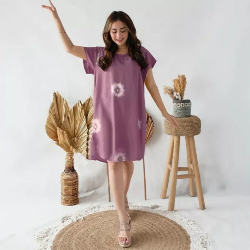 Daster Midi LD100 Bahan Rayon Premium Adem Lembut Katun Motif Kekinian Remaja