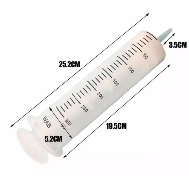 Suntikan jumbo Suntikan besar 300ml penakar hidroponik spuit Syringe selang jarum Suntikan BESAR 200 ML 300 CC