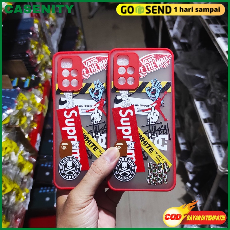 Case Oppo A15 A15S A16 A16S A5 2020 A9 2020 A5S A7 F9 A11K A12 Casing Hard Case Motif SUPREME Lens P