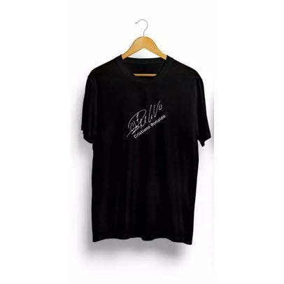 kaos distro tanda tangan Cristiano Ronaldo kaos unisex bisa dipakai pria dan wanita