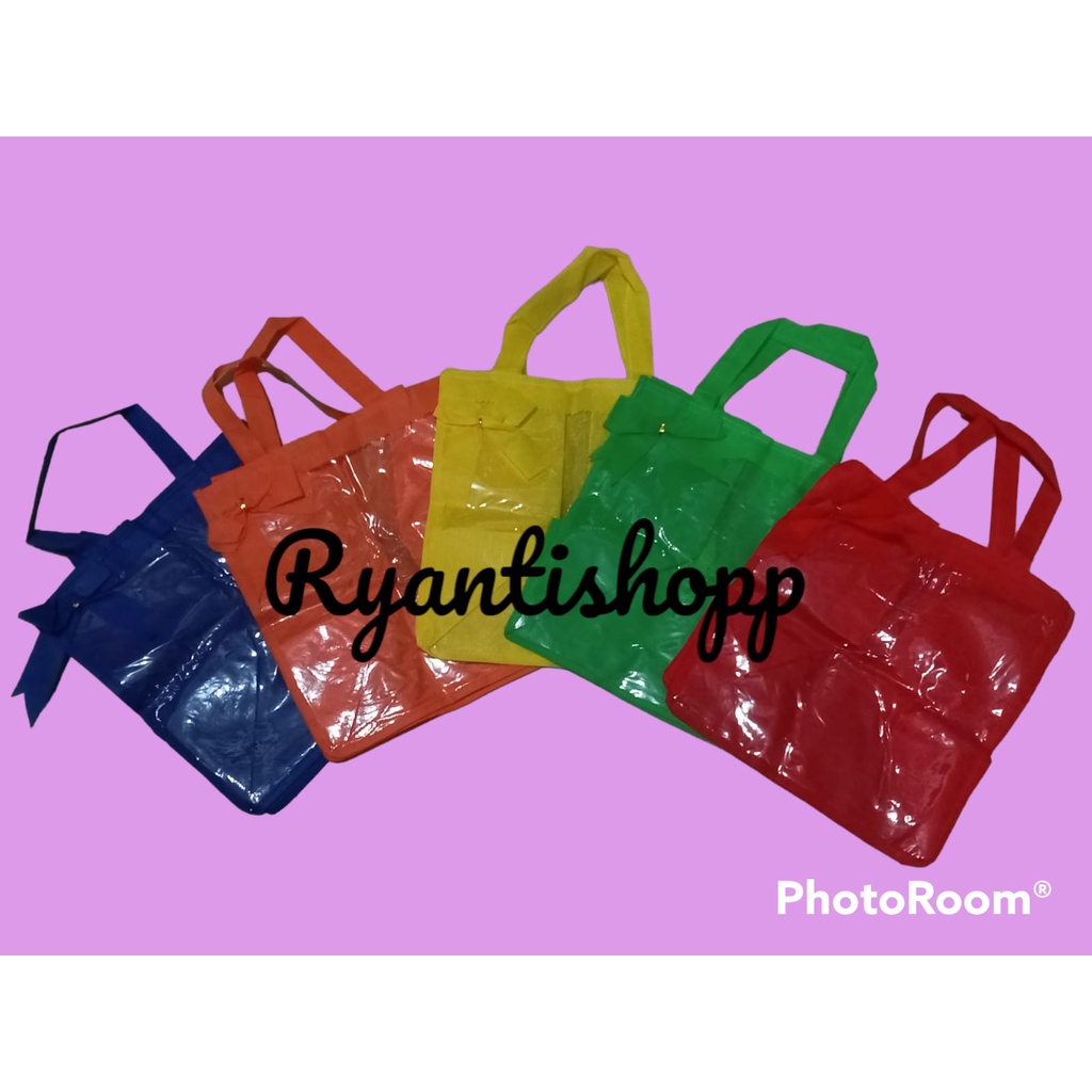 tas spunbond 75gsm / utk kemasan dus/box/packaging kue type mika ukuran 22