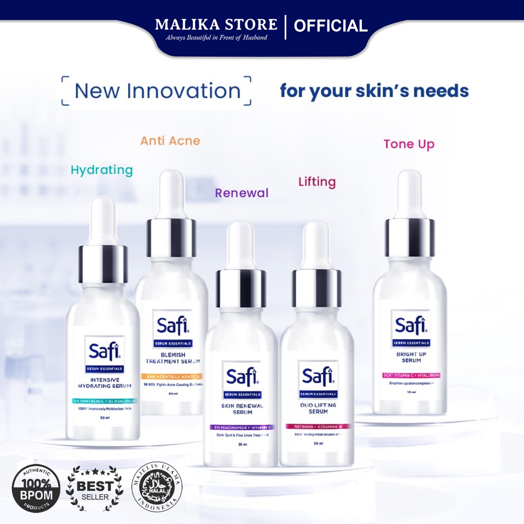 Safi Serum Glowing Glow Bright Skin Wajah Kulit Brightening Acne Skincare Perawatan Anti Face Facial