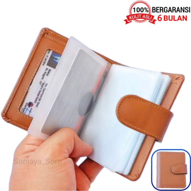 Dompet Kartu Pria/Wanita 100% ORIGINAL Kulit Asli Fullup Premium