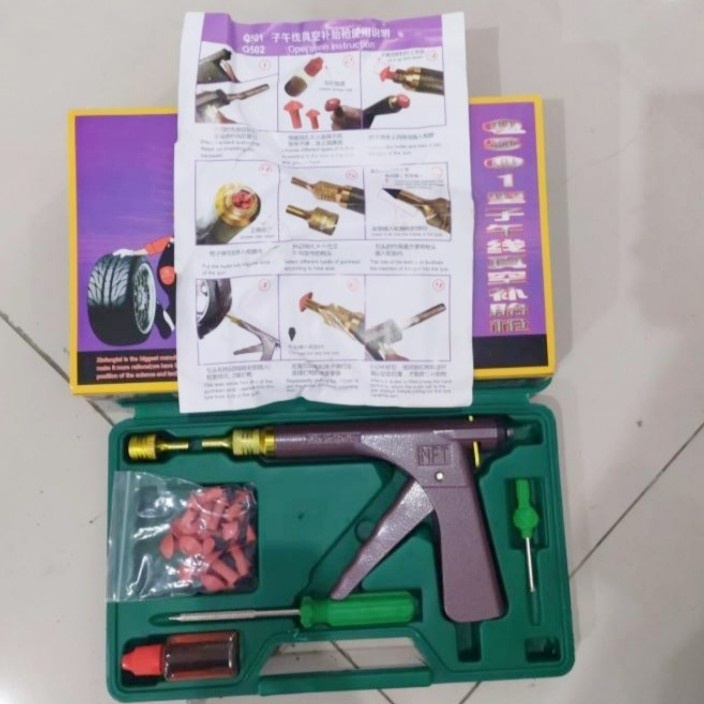 Alat Tambal Ban Tubles Gun Piston/ Peralatan Tambal Ban Tubles Tubless