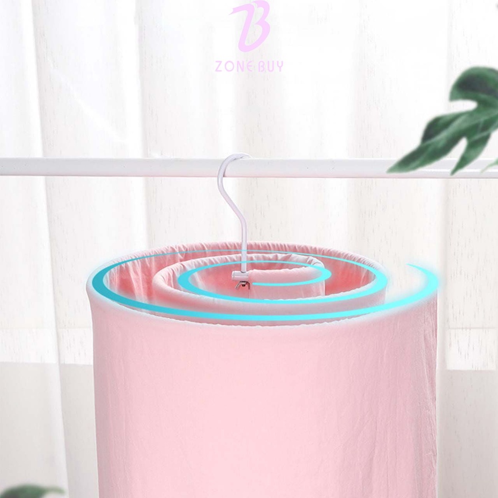 Gantungan Sprei Spiral Hanger Selimut Bulat Gantungan Jemuran Cucian Multifungsi