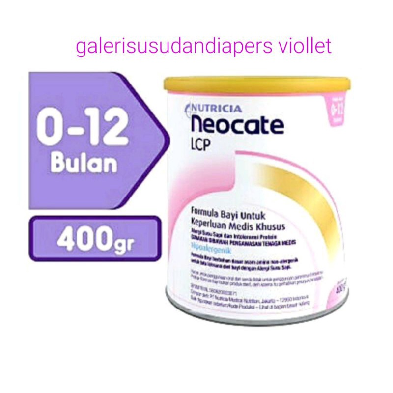 Neocate Lcp 400gr/Nutricia Alergi Susu Sapi