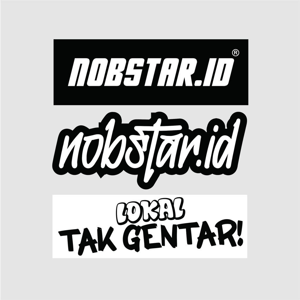 STICKER BRAND DISTRO ORIGINAL NOBSTAR.ID