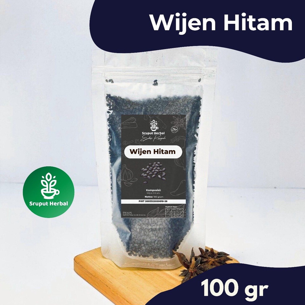 100g Wijen Hitam Black Sesame Kualitas Premium Murah Sruput Herbal