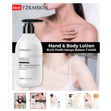 Body Lotion  YZKMSKIN YAZHI NIACINAMIDE BRIGHTENING / Body Lotion Pemutih Badan 100% Original YZKMSK