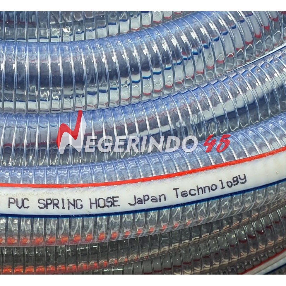 SELANG KAWAT 3/8&quot; 1/2&quot; / PVC SPRING HOSE ( PER ROLL )