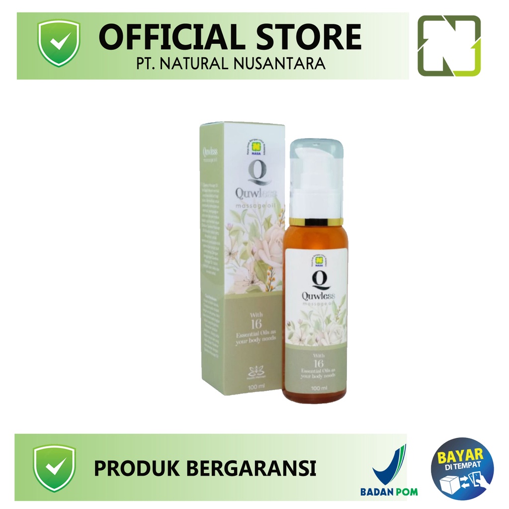 Quwless Massage Oil Nasa Original 100% - Minyak Pijat Herbal Untuk Terapi Penyembuhan