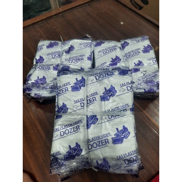 Kresek / Tas Plastik Bening Dozer uk. 15