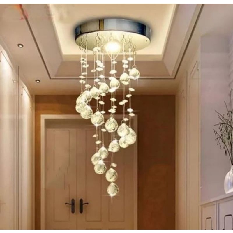 LAMPU PLAFON KRISTAL LAMPU HIAS RUANG TAMU MINIMALIS