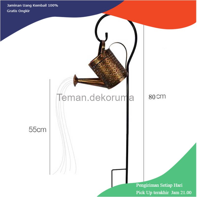 TD - LMP TIFICY Lampu Taman Tenaga Surya Model Ketel Ukuran Kecil - ICY91