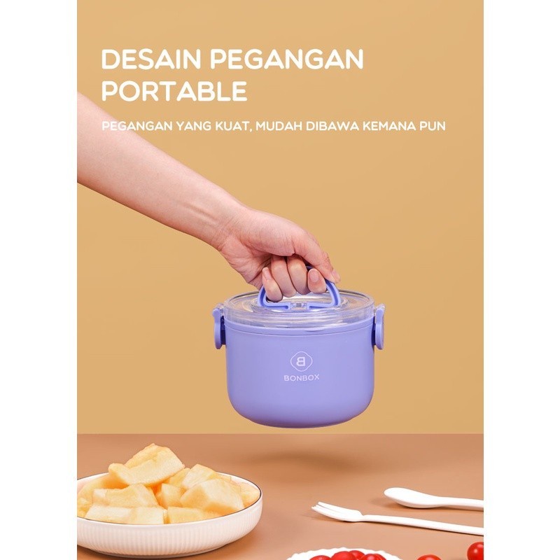 Tempat Makan Lunch Box Kotak Bekal Multifungsi - BONBOX BTW10