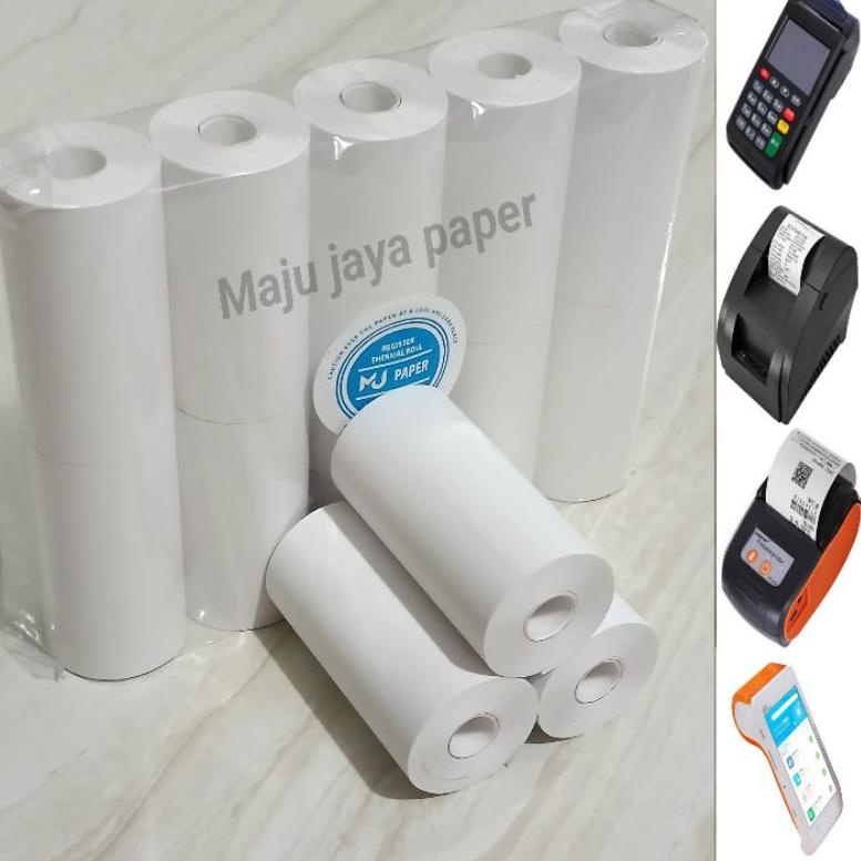 

[PRODUK GKEO769] KERTAS THERMAL EDC 57x30/58x30mm PER PACK ISI 10 PCS/ROLL Ready `