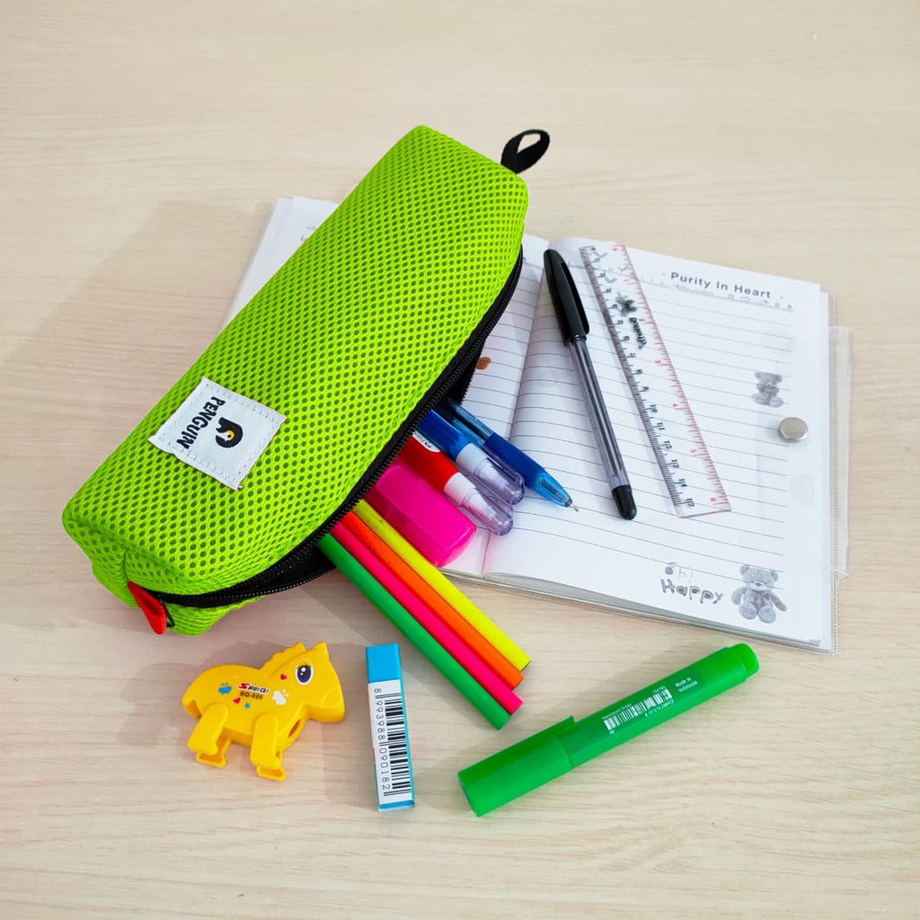 1 Set Tas Tempat Pensil Pencil Case Kotak Alat Tulis Atk Sekolah Kuliah Kerja