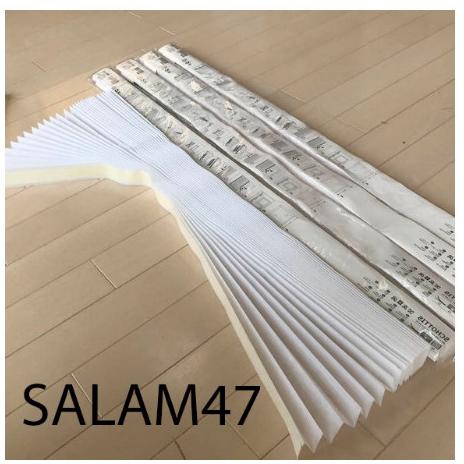 Tirai lipat minimalis / tirai lipat langsung di tempel