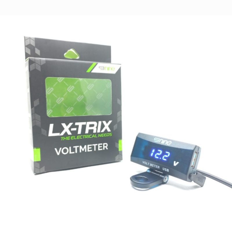 Voltmeter charger di spion motor alat ukur aki charger motor